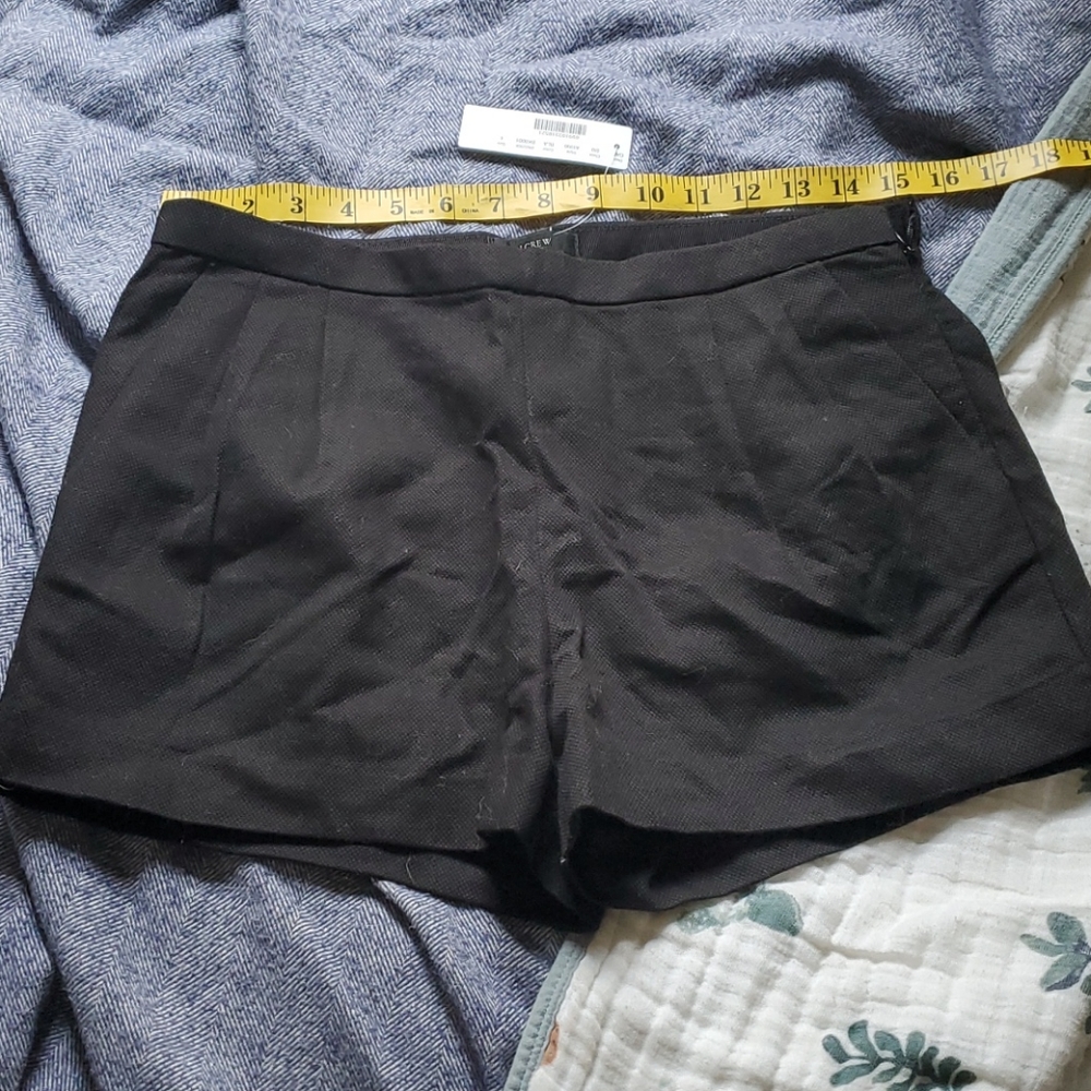 J. Crew black cotton shorts 4 NWT